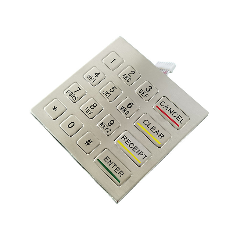 เครื่องคิออสค์ Self-Service กันน้ํา IP65 สแตนเลส โลหะ คีย์พัดเลขด้วยคีย์ 4x4
