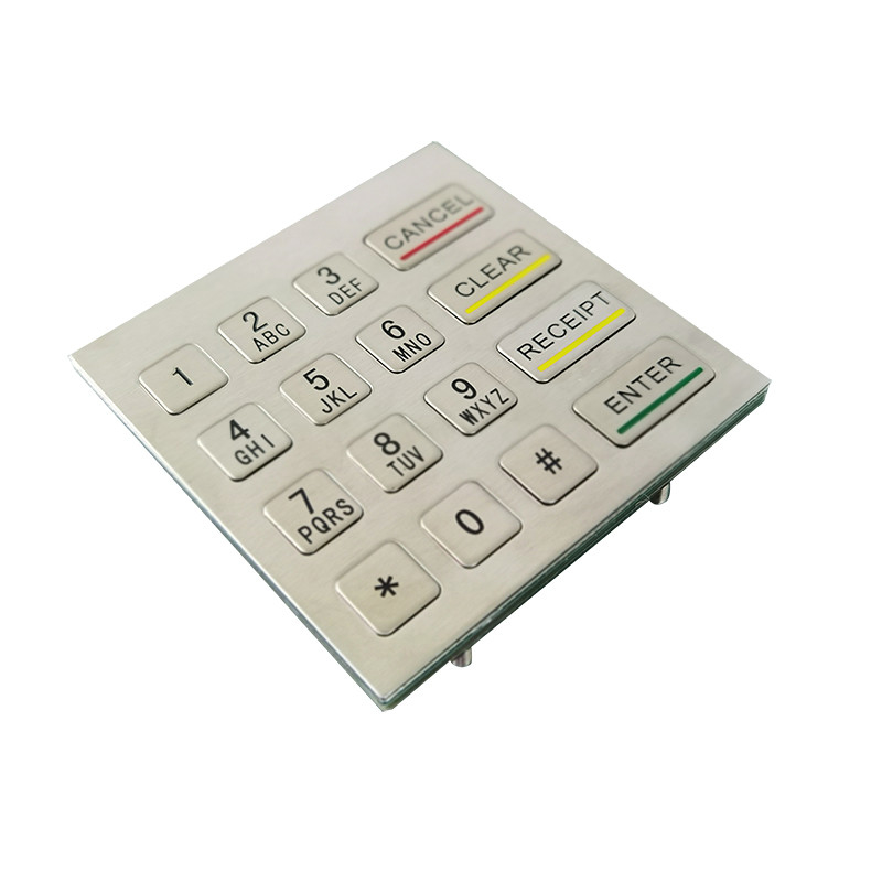 เครื่องคิออสค์ Self-Service กันน้ํา IP65 สแตนเลส โลหะ คีย์พัดเลขด้วยคีย์ 4x4
