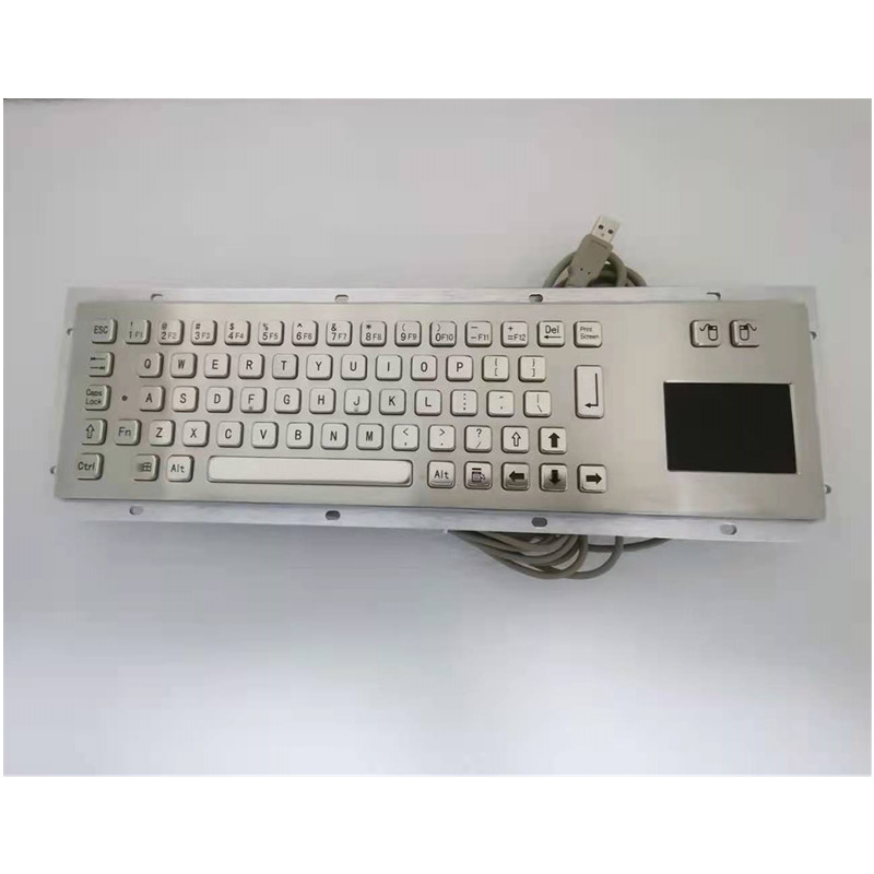 ปรับฝุ่น IP65 สแตนเลส เครื่องคีย์บอร์ดโลหะอุตสาหกรรมด้วยทัชพัดสําหรับเครื่องคียอสค์การบริการตนเอง