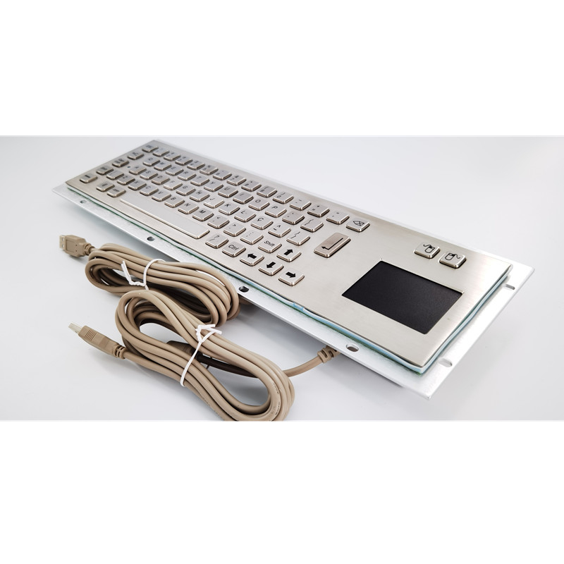 ปรับฝุ่น IP65 สแตนเลส เครื่องคีย์บอร์ดโลหะอุตสาหกรรมด้วยทัชพัดสําหรับเครื่องคียอสค์การบริการตนเอง