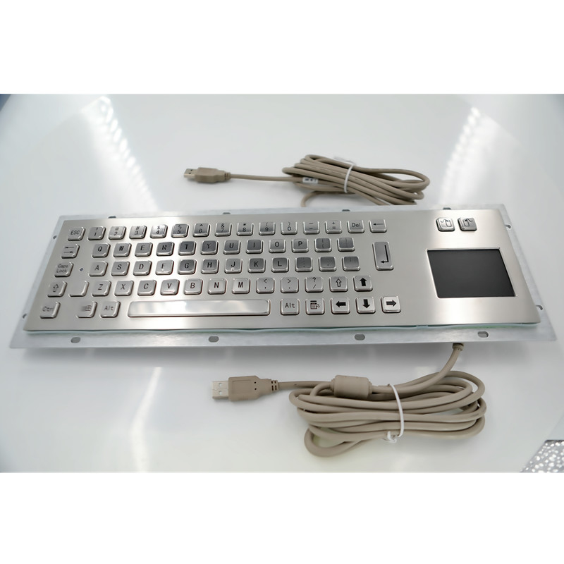 ปรับฝุ่น IP65 สแตนเลส เครื่องคีย์บอร์ดโลหะอุตสาหกรรมด้วยทัชพัดสําหรับเครื่องคียอสค์การบริการตนเอง