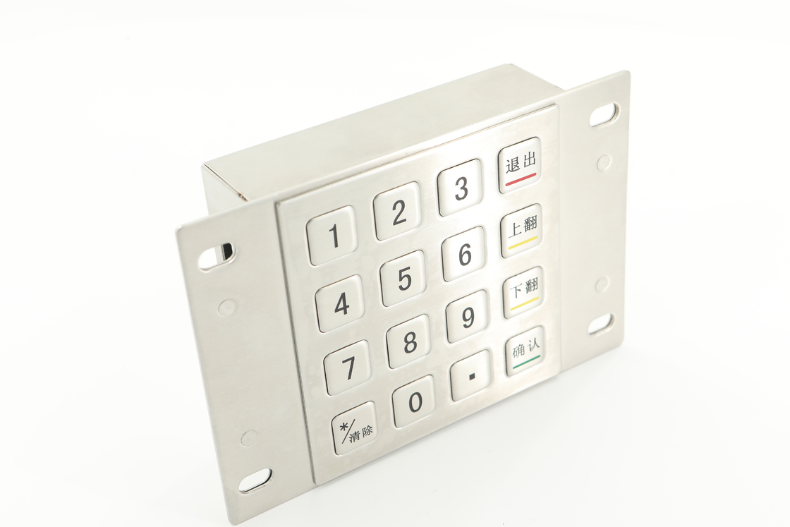 3.6N Keycaps เข้ารหัส PIN Pad 10 คีย์ตัวเลข PCI 4.0 ATM ปุ่มกด