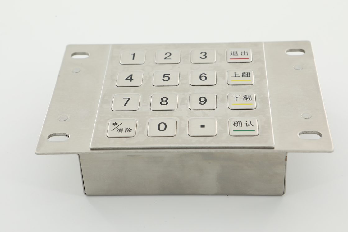 3.6N Keycaps เข้ารหัส PIN Pad 10 คีย์ตัวเลข PCI 4.0 ATM ปุ่มกด