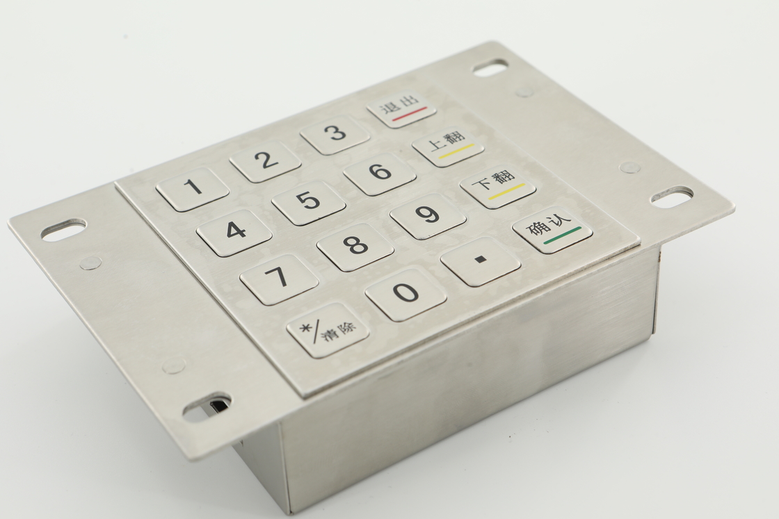 3.6N Keycaps เข้ารหัส PIN Pad 10 คีย์ตัวเลข PCI 4.0 ATM ปุ่มกด